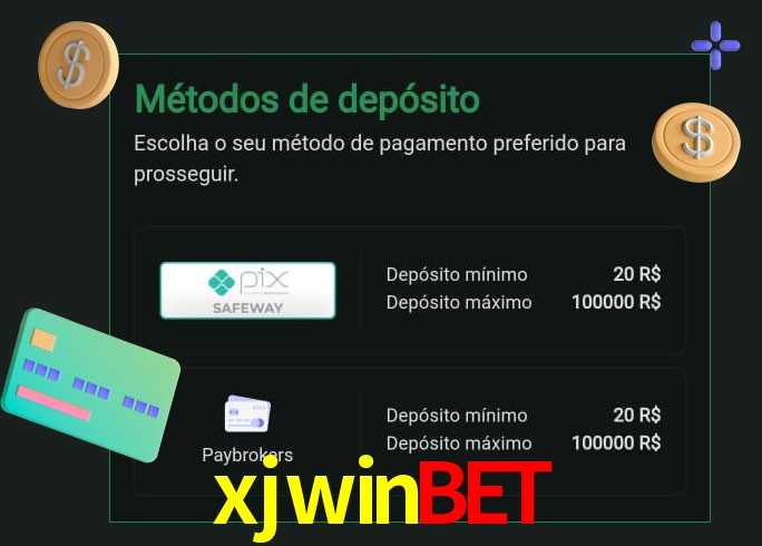 O cassino xjwinbet oferece uma grande variedade de métodos de pagamento